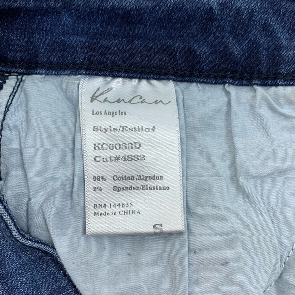 KanCan Distressed High Rise Cuttoff Denim Shorts S - Picture 8 of 9
